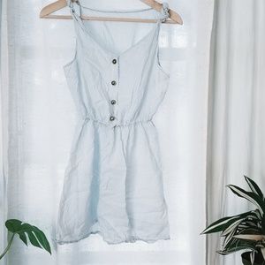 Cute blue and white striped dress